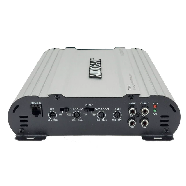 Alt view image 3 of 5 - Audiobank P1601 Monoblock Car Audio Amplifier - Class AB MOSFET, 1600W Max / 800W RMS Power, Remote Subwoofer Level Control