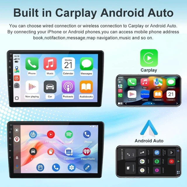 Alt view image 5 of 5 - AWESAFE for Dodge RAM 1500 2500 3500 Radio Upgrade 2009 2010 2011 2012, Touch Screen Car Stereo, Wireless CarPlay Android Auto 4+64GB, Free Camera