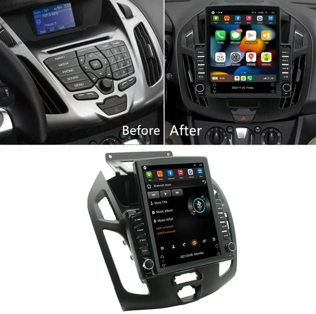 Alt view image 2 of 5 - Slakerbe 4G+64G 9.7" Double Din Car Stereo for Transit Connect 2014-2018