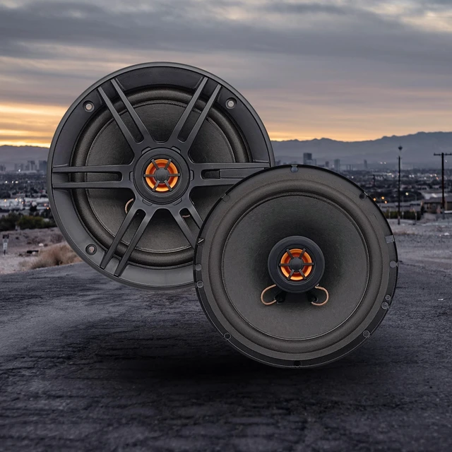 Alt view image 2 of 5 - Audiobank AB652S 6.5-Inch 2-Way Car Audio Coaxial Speakers, 550W Max Pair, 125W RMS, 4 Ohm, 90dB Sensitivity, Injection Cone Woofer & Balanced Dome Tweeter - Pair