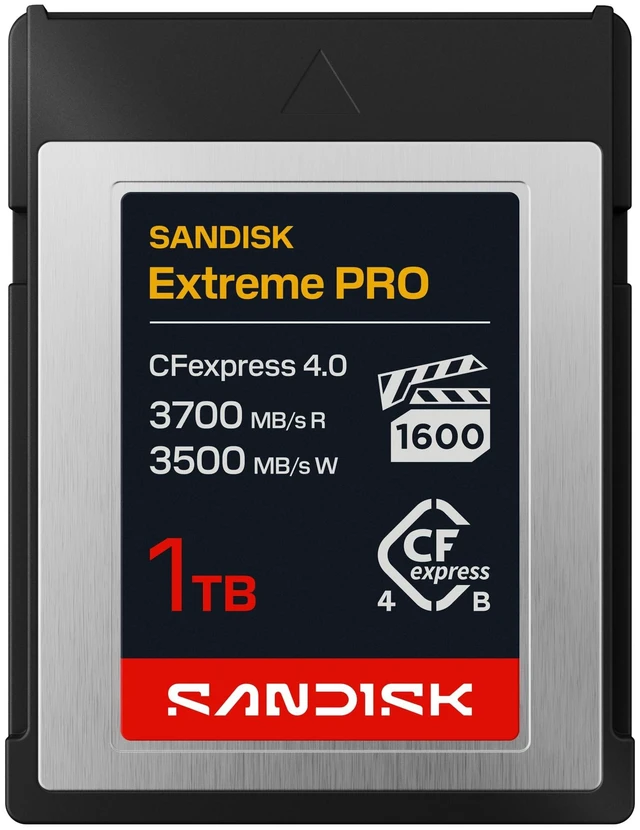Main image of SANDISK 1TB Extreme PRO CFexpress 4.0 Type B, Up to 3700 MB/s Read Speeds