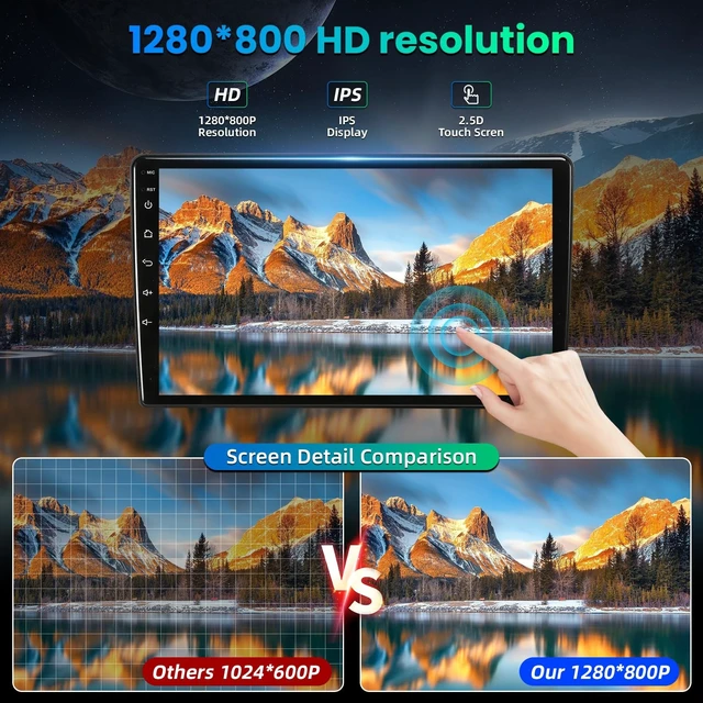 Alt view image 4 of 5 - 8+128GB QLED Radio for 2007-2013 Chevy Silverado Tahoe Suburban GMC Yukon: