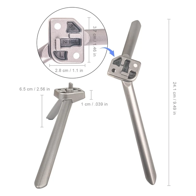 Alt view image 2 of 5 - Base Stand Legs Replacement fit for Hisense ULED 4K Premium 55U6G Quantum