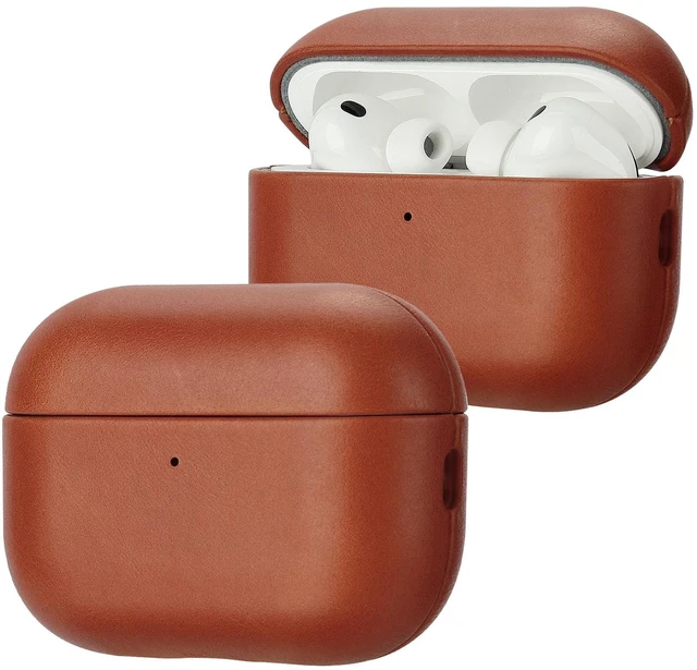 Main image of Anlinser Genuine Leather AirPods Pro 3 Case Compatible with MagSafe