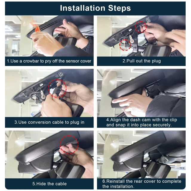 Alt view image 5 of 5 - Front 4K HDR Dash Cam STARVIS 2 IMX678, for RAM 1500 2025 2026 (Model G)