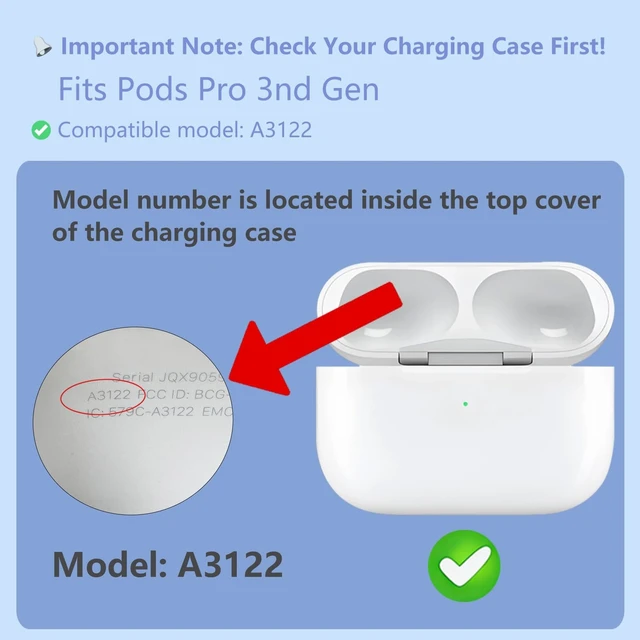 Alt view image 4 of 5 - Siatron OEM Left Single Earbud for Pod Pro 3st Generation, Model A3063 A3064 3065, Genuine Left Earbud Only, Compatible with Original Pods Pro 3 A3122 Charging Case