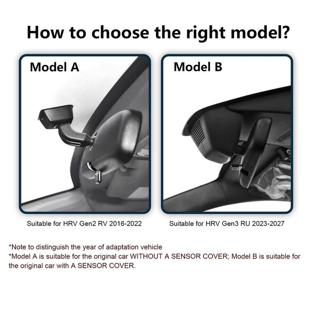 Alt view image 2 of 4 - mangoal Front 4K & Rear 1080p Dash Cam for Honda HRV Gen2 RV 2016-2022(A)