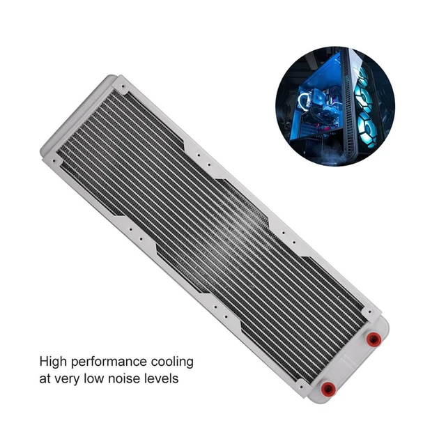 Alt view image 3 of 5 - MUNEFE Thick Computer Radiators, Liquid Heat Exchanger, Computer Heat Exchanger for Computer Water Cooling, Industrial Equipment(360mm)
