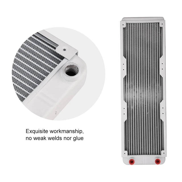 Alt view image 4 of 5 - MUNEFE Thick Computer Radiators, Liquid Heat Exchanger, Computer Heat Exchanger for Computer Water Cooling, Industrial Equipment(360mm)