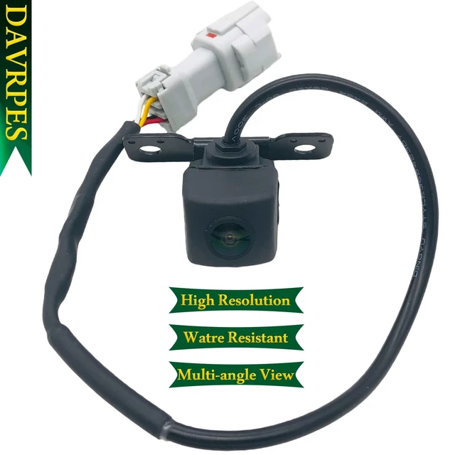 Alt view image 2 of 5 - DAVRPES 95760-2W000 Rear View Backup Camera Reversing Parking Camera for Hyundai Santa Fe 2.0L L4 Turbocharged, Hyundai Santa Fe 2.4L L4 3.3L V6 2013-2016 Replace#95760-2W000-FFF95760-2W300
