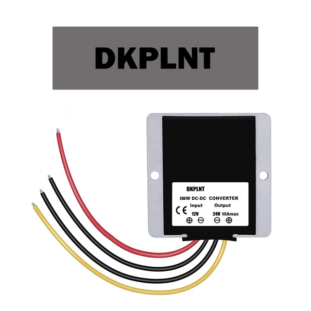 Alt view image 3 of 5 - dkplnt 10A 240W 12V to 24V Converter Step Up Voltage Regulator Boost Converter Module Car Power Supply
