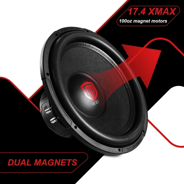 Alt view image 3 of 5 - PRORECK Audio 610 10", Max Power 1800W Max Power Loud 10inch Car subwoofer Dual Easy Mounting (4, Ohms)