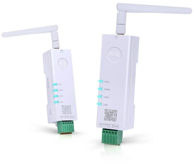 Main image of PUSR DIN Rail 27dBm 8KM 2.4G Lora Wireless Modem Modbus Transparent Transmission RS485 to LoRa Point-to-Point and Point-to-Multipoint USR-DR124-27Recommended: Purchase 2 Units for use