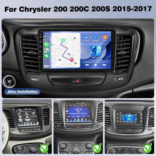 Alt view image 2 of 5 - 4+64G Android Car Radio for Chrysler 200 200C 200S 2015 2016 2017 Carplay
