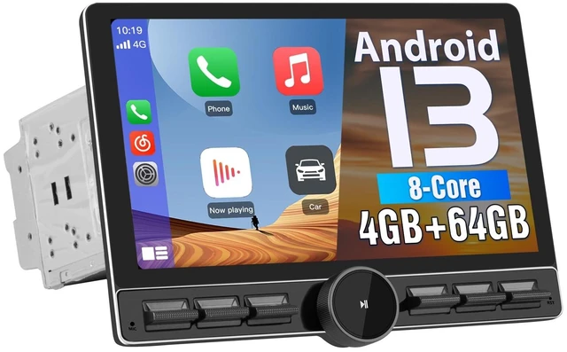 Main image of Pyniro Double Din Car Stereo Radio & 10.6" Detachable Floating Touchscreen