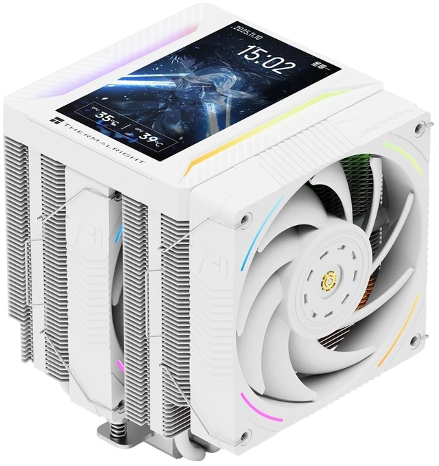 Main image of TR Thermalright Peerless Assassin 120 Vision MAX ARGB White CPU Air Cooler,PC Heatsink Cooler with Dual PWM Fans,PC Display Screen Cooler of 5-Magnetic,480x854 Resolving,for LGA1851/1700,AM