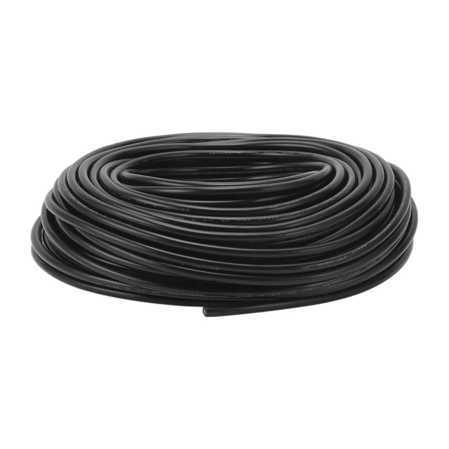 Main image of HEROFFIX Electrical Ground Wire Automotive Power Wire 98FT Black TC 1 Pcs 24AWG 3 Conductor Fully Insulated& Soft Touch Jacket Universal
