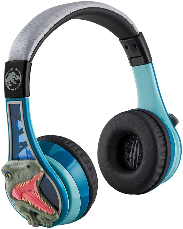 Main image of Jurassic World Bluetooth Headphones for Kids, Volume Reduced Wireless Headphones