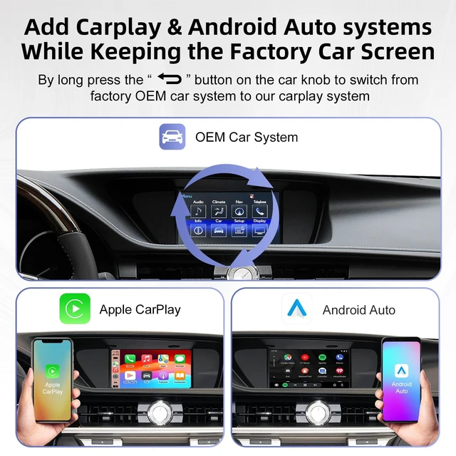Alt view image 3 of 5 - Linux Carplay Adapter for Lexus ES200/NX200/NX300/ES250/ES300/Rx200t/CT200