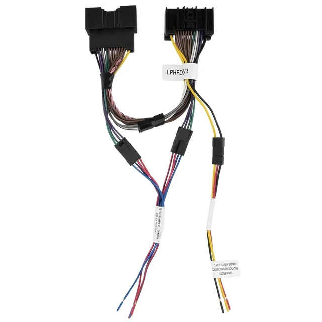 Alt view image 3 of 3 - Prefer Warehouse Vehicle Specific Audio T-Harness Compatible with Ford