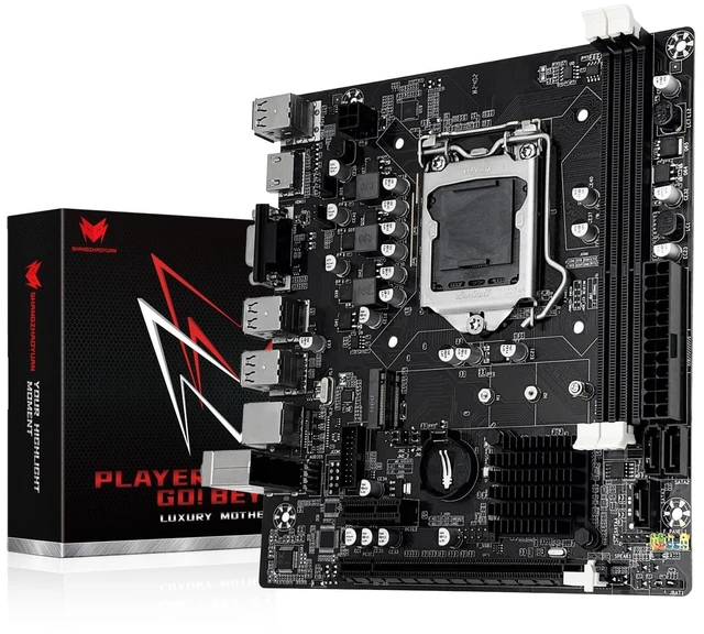 Main image of SHANGZHAOYUAN LGA 1155 Motherboard H61 for Intel 2th/3th Core i7/i5/i3 DDR3