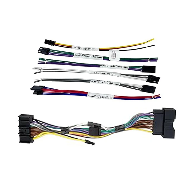 Alt view image 2 of 3 - Prefer Warehouse Vehicle Specific Audio T-Harness Compatible with Ford