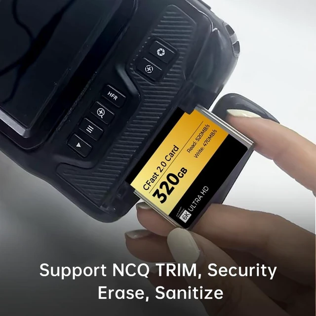 Alt view image 4 of 5 - RENICE 320GB CFast 2.0 Memory Card,Up to 520MB/s Read,RAW 6K HD Video