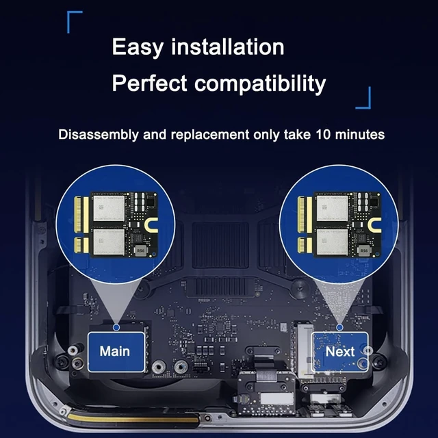 Alt view image 4 of 5 - wusheation 2TB Internal SSD Upgrade for Mac Studio M3, NVMe Solid State Drive Replacement with Installation Tools