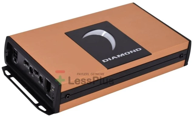 Alt view image 3 of 5 - Diamond Audio MICRO2V2 2-Channel Class D Amplifier, 500W, Full Range, Compact Design, RCA Connectivity