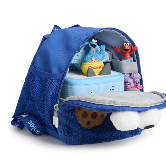 Alt view image 2 of 5 - Tonies Sesame Street Carrying Case - Holds Toniebox 1 or Toniebox 2, Headphones, Charging Cable, and Figurines - Cookie Monster