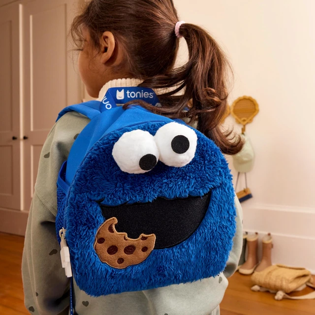 Alt view image 3 of 5 - Tonies Sesame Street Carrying Case - Holds Toniebox 1 or Toniebox 2, Headphones, Charging Cable, and Figurines - Cookie Monster