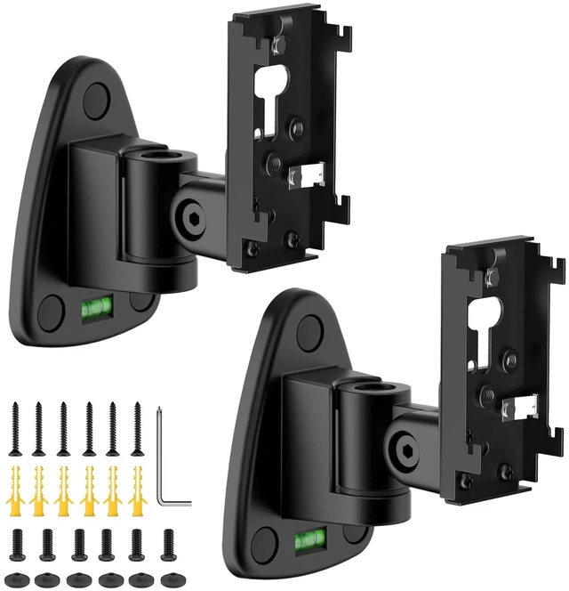 Main image of Dinghosen Upgrade 2 Pack Speaker Mount for Bose Speaker Wall Mount Brackets, for Bose WB-50, WB-50 Series II, CineMate 520, Lifestyle, Soundtouch Series, Swivel & Tilt, Black