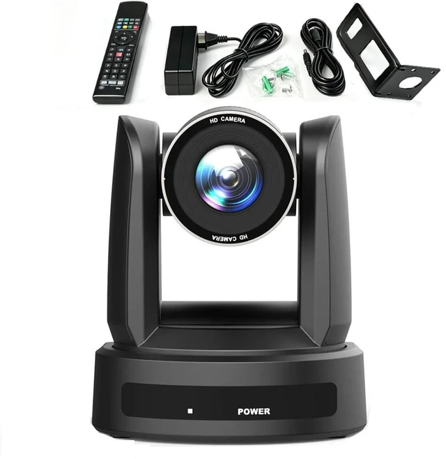 Main image of Meeasier 4K PTZ NDI Camera & AI Tracking Auto Focus, 10X Optical Zoom Video Cenferencing Camera, Supported NDI/POE/HDMI/USB 3.0 for Home Live Streaming, Zoom Meeting, Worship, Training and Education