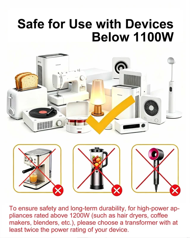 Alt view image 3 of 5 - 1500W 110/120V to 220/240V Voltage Converter Step Up Transformer