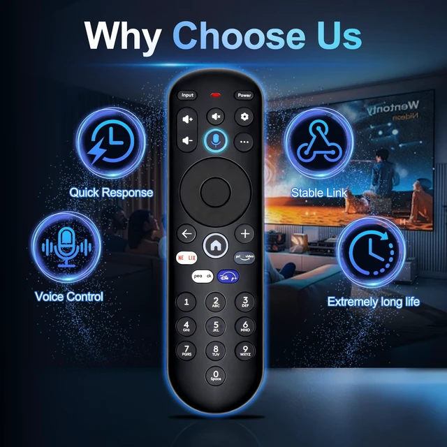 Alt view image 4 of 5 - Voice Remote Replacement for Xumo TV - CP-RC1NA-23