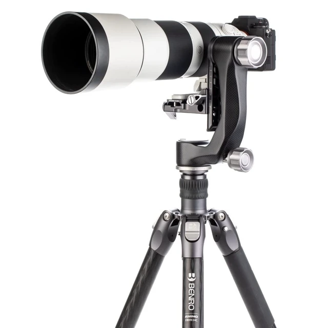Alt view image 2 of 5 - Benro Mini Travel Size Gimbal Head for Mirrorless Cameras, Carbon Fiber with PL100N Plate (GH5CMINI)