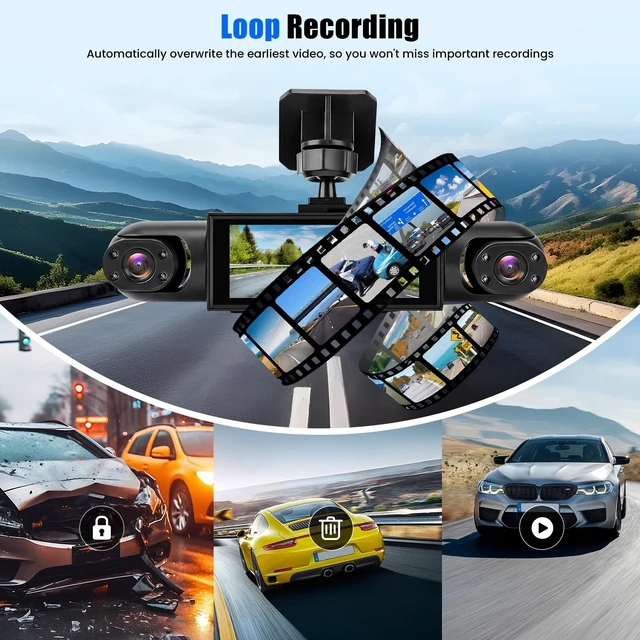 Alt view image 5 of 5 - 4 Channel Dash Cam 360 View, 24H Parking Mode
