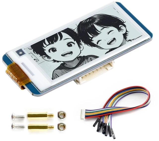 Main image of KLAYERS 212x104, 2.13-Inch Flexible E-Ink Display HAT, Compatible with Raspberry Pi, Black/White Dual-Color with SPI Interface, with e-Paper Driver