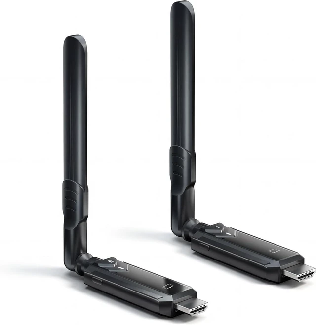 Main image of PWAYTEK Wireless HDMI Transmitter and Receiver Kit, 5GHz Long Range 1148ft (350m), Plug & Play 1080P Full HD,TX+RX (Expandable to 6 Screens), Compatible with Laptop/Camera/Projector/HDTV Black