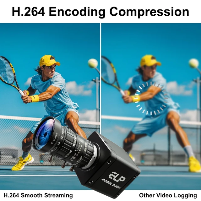 Alt view image 4 of 5 - IFWATER 4K HDMI USB3.0 Simultaneous Output Camera H.264 High Speed 60fps Low Illumination Color Lightburn Webcam, 5-50mm 10X Zoom Manual Lens Plug & Play for Windows Linux Android Live Streaming