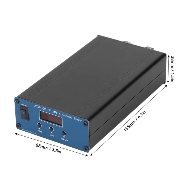 Alt view image 2 of 5 - Antenna Tuner Shortwave Automatic ATU-130 1.8-50MHz 200W Micro Mini Tuner with Metal Housing