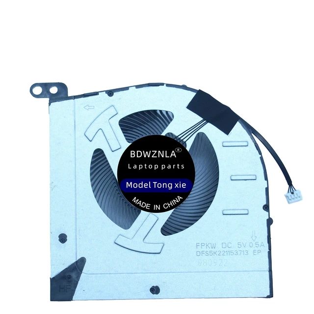 Alt view image 3 of 5 - BDWZNLA Replacement New CPU and GPU Cooling Fan for Lenovo IdeaPad Gaming 3 15-IAH7 Laptop DFS5K223052833 FPKX DFS5K221153713 FPKW DC5V 0.5A Fan
