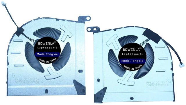 Main image of BDWZNLA Replacement New CPU and GPU Cooling Fan for Lenovo IdeaPad Gaming 3 15-IAH7 Laptop DFS5K223052833 FPKX DFS5K221153713 FPKW DC5V 0.5A Fan