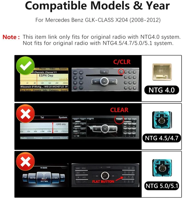 Alt view image 2 of 5 - Uckazy 12.3" for Mercedes GLK X204 NTG4.0 2008-2012 CarPlay Android