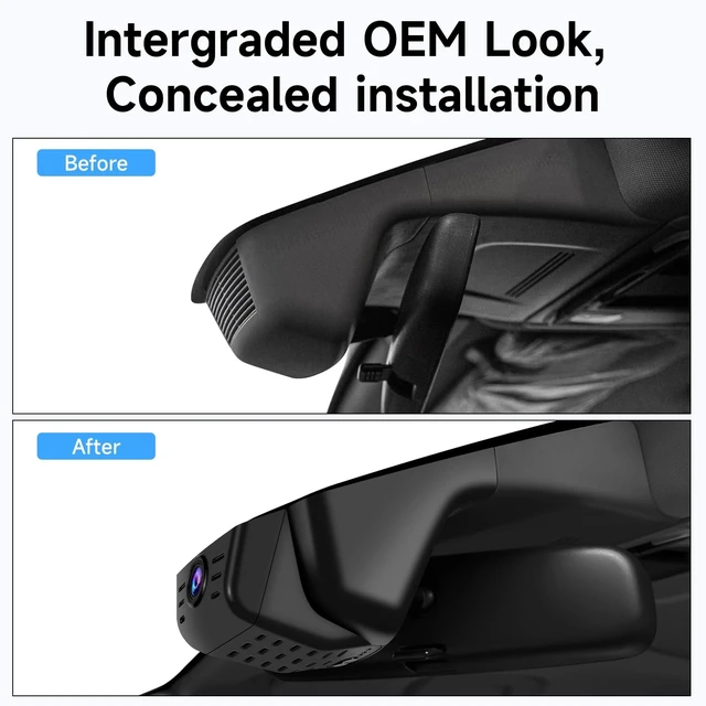 Alt view image 2 of 5 - 4K+1080P Dash Cam Front and Rear for Honda CRV 2023 2024 2025 2026 (Black)