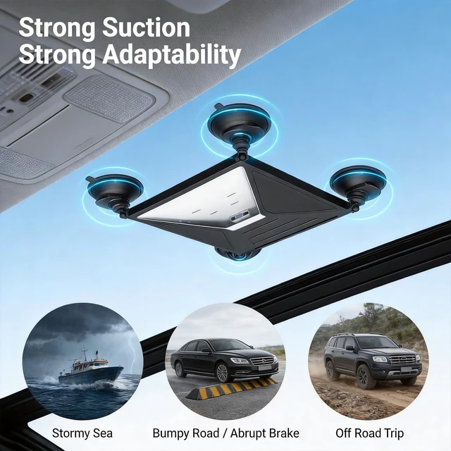 Alt view image 3 of 5 - Starlink Mini Mount, Suction Cup Car Sunroof Window Mount, Silicone Case
