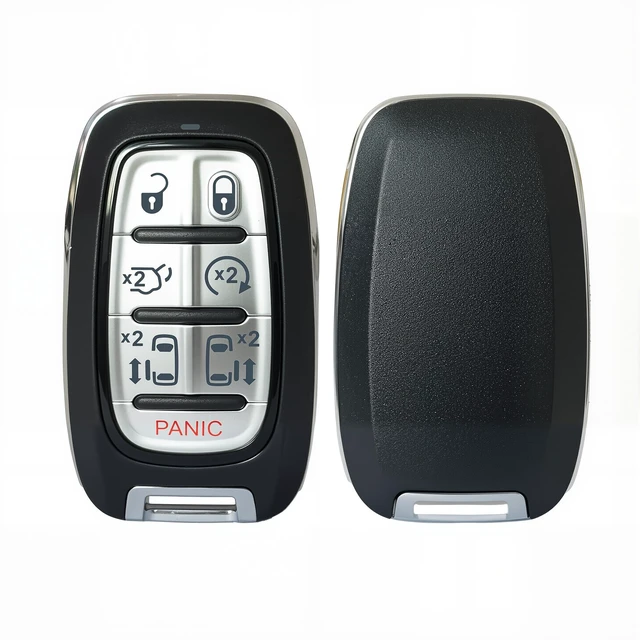 Alt view image 4 of 5 - Remote Key Fob Fobik Compatible for Chrysler Pacifica 2017 2018 2019 2020 2021 Voyager 2020 2021 Keyless Entry Remote Control(FCC:M3N-97395900 68217832AC 433 MHz)