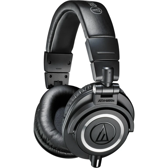 Alt view image 2 of 5 - Audio-Technica ATH-M50x Closed-Back Monitor Headphones ^^ Black Bundle
