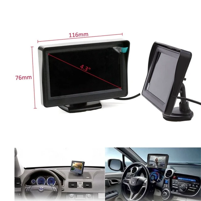 Alt view image 2 of 5 - 12V-24V 4.3" Car LCD Monitor + Waterproof 18 LED IR Night Vision Vehicle Auto Reverse Parking Backup Camera Rear View Kit with 10M cable