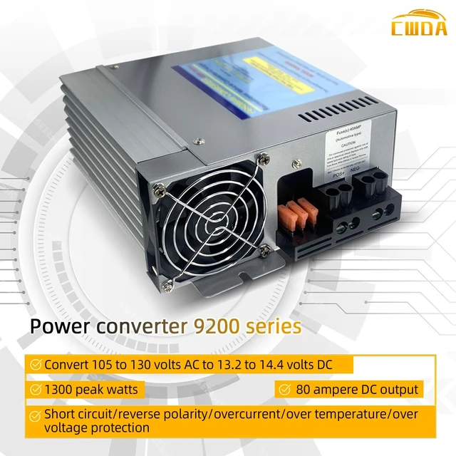 Alt view image 3 of 5 - PD9280 RV Power Converter Charger 12V 80 Amp Compatible with 9200 Series